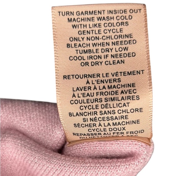 Philosophy Sea Shell Print Jacquard Sweater Pink Blush Women’s Size Medium Boho - Picture 7 of 9